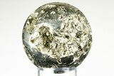 Polished Pyrite Sphere - Peru #195525-1
